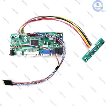 e-qstore:Reutilizar B140XTT01.0 B140XTT01 0 Panel a un Monitor-LCD/LED Lvds Controlador de la controladora de la Junta de Bricolaje Kit compatible con HDMI VGA