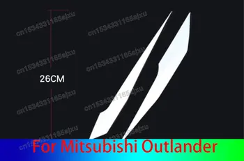 Ajuste Para Mitsubishi Outlander 2016 2017 2pcs/set Posterior de las Tiras de Luz Externa de acero inoxidable de la luz trasera de la Decoración del Coche de estilo