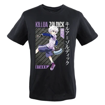 Hunter X Hunter Japón Anime Camisetas De Los Hombres De Manga Killua Zoldyck Gráfico De Verano T-Shirt De Moda De Gran Tamaño Camisetas Impresas Camiseta De Los Hombres