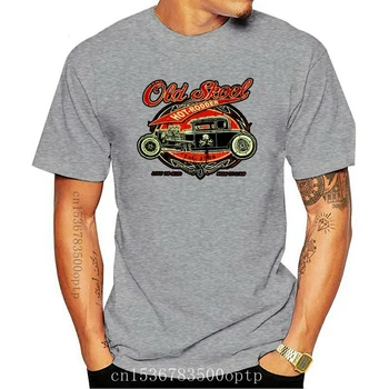 New Old Skool Hot Rod Clásico Adulto T-Shirt Camiseta De La Carrera Garaje 2021 2021 Hombres T-Shirt De Verano O-Cuello De Tapas De Diseño Personalizado Camisetas