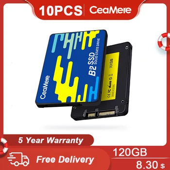 CeaMere 5 -20pcs SSD DE 2,5 SSD de 256 gb 512 GB 960GB de 1 tb, 2 TB, 4 tb Para PC Unidad de Disco Duro para el ordenador portátil de 480GB Disco Duro Interno