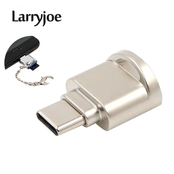 Larryjoe de Aluminio de Alta Calidad OTG USB 2.0 de Tipo C-C Lector de Tarjeta de Adaptador de TF, Micro SD, SDXC de Super Alta Velocidad de Transmisión de Datos