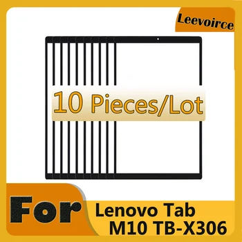 10 PCS/Lot Lenovo Tab M10 HD (2ª Gen) TB-X306X X306F X306V X306 LCD de Pantalla Táctil Frontal Exterior del Panel de Cristal de la Lente de Repuesto