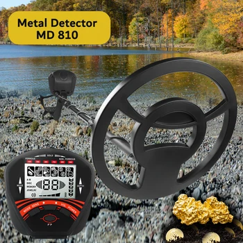 MD810 Metro Detector de Metales buscador de Oro Cazador de Tesoros Profesional de Equipos de Detección de 10