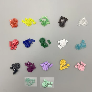 Reparación de Botones para GBC de Plástico de colores Botón del Kit de Teclados para el Gameboy Color D Almohadillas B Botones de Accesorios de Juego