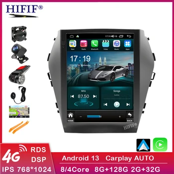 Android 13 Para Hyundai Santa fe IX45 2013 2014 2015 2018 Tipo de Tesla Multimedia Estéreo del Coche Reproductor de DVD de la Navegación GPS de Radio