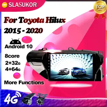 Android Multimedia reproductor de vídeo Para Toyota Hilux Pick Up AN120 2015 - 2020 de la mano Derecha de la Radio del Coche de Navegación GPS No 2 din 2din DVD