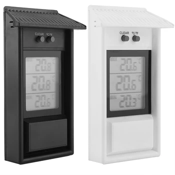 Higrómetro Digital de Interior Termómetro Impermeable del probador de regulador de temperatura