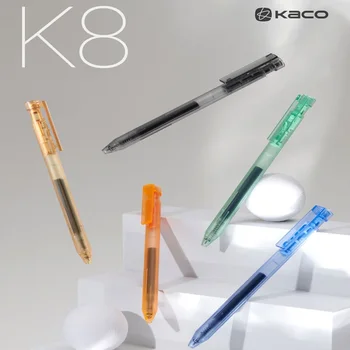 KACO 5pc/Conjunto Retráctil Bolígrafo de Gel de 0,5 MM de Tinta Negra Caneta Pучки de Alta capacidad de 800 METROS Lisos de la Escritura para la Oficina de la Escuela Sua
