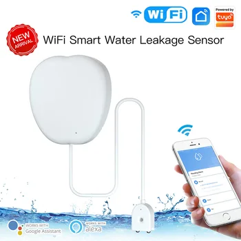 WiFi Inteligente de Agua Sensor de Fuga de Agua Detector de Fugas de la APLICACIÓN de Control de Goteo de Agua y Fugas de Alerta de Alarma de Batería Baja