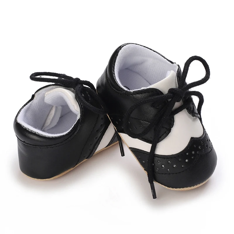 Infantil Niños de la PU de Cuero Zapatos de Bebé Zapatos Casual Zapatillas de Suela Blanda Antideslizante Niño Zapatos Primeros Caminantes - 0