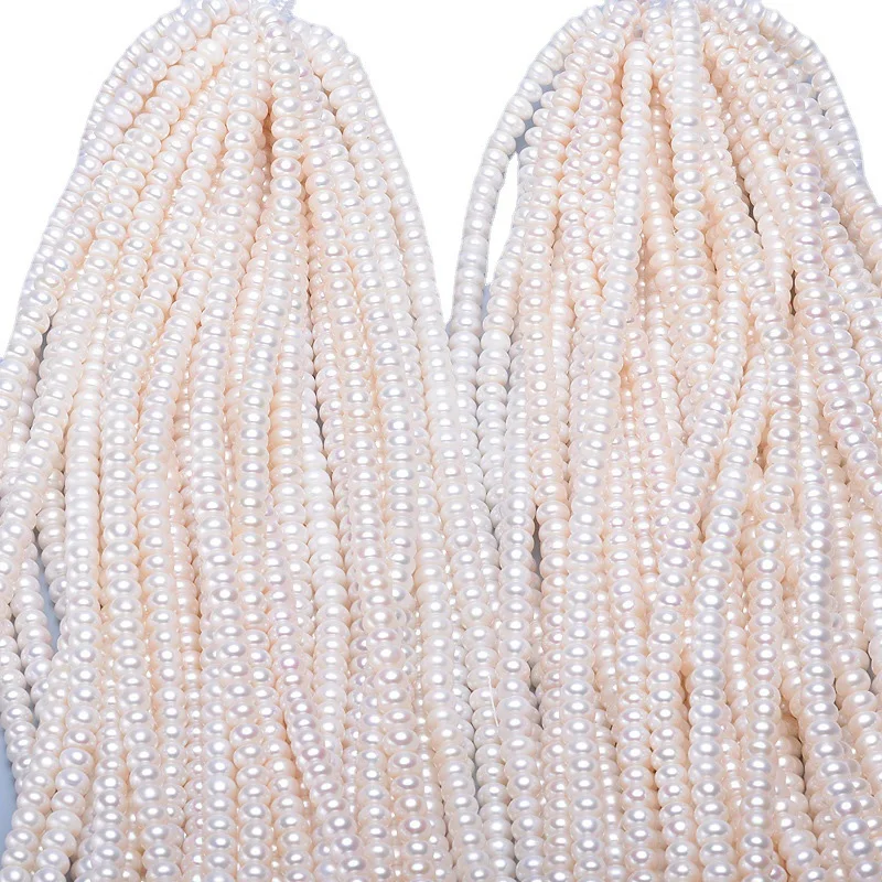 Natural de agua Dulce Collar de Perlas de la Madre de la Cadena de 9-10mm Delgada Mantou Ronda Impecable de las Mujeres del Encanto de la Celada de Mayoristas de Regalo - 0