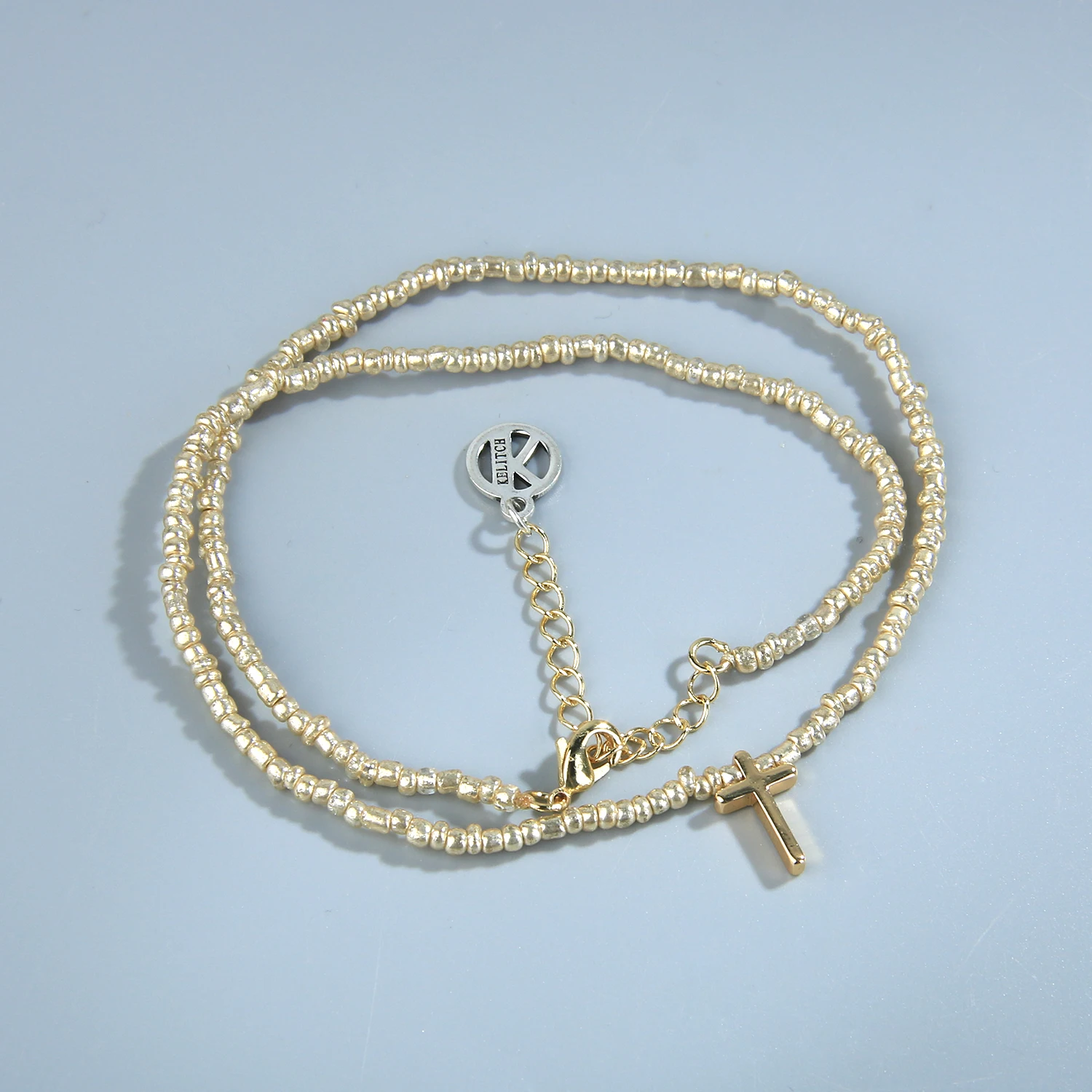 KELITCH Mujeres Miyuki Cruz Colgante de Collares de Perlas de Cristal Collar de la Amistad de la Joyería Gargantillas hechas a Mano Joyería al por mayor - 0