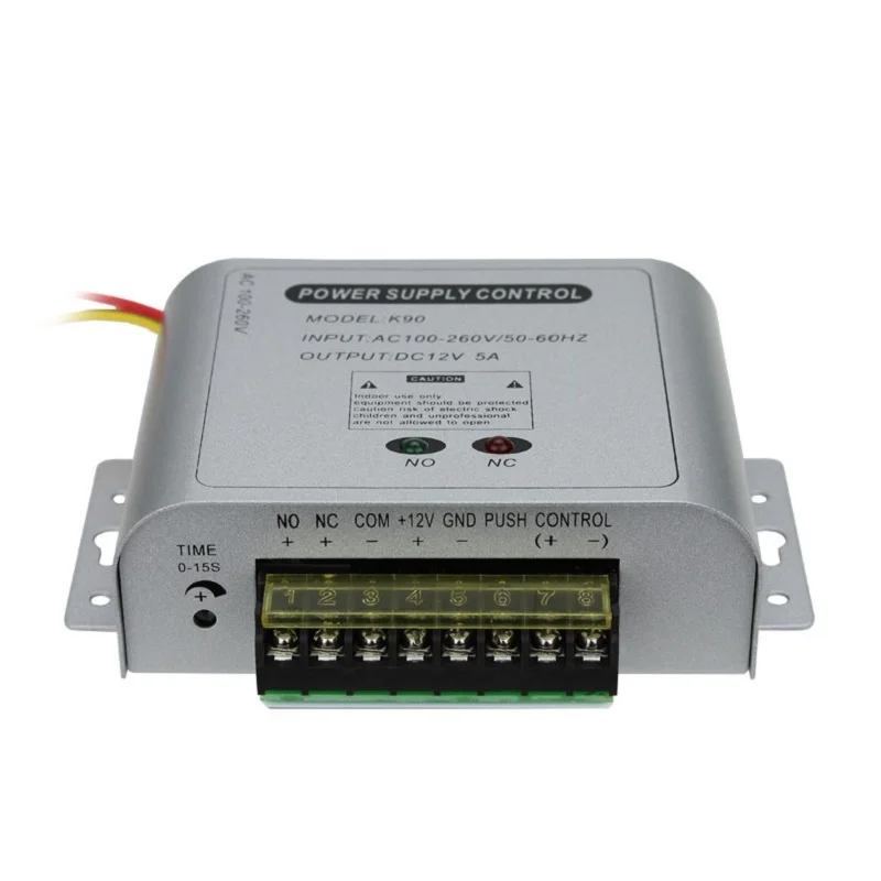 AC110V-240V de control de Acceso 12V5A cambiar la fuente de alimentación de la Puerta de Acceso del controlador de fuente de alimentación - 0