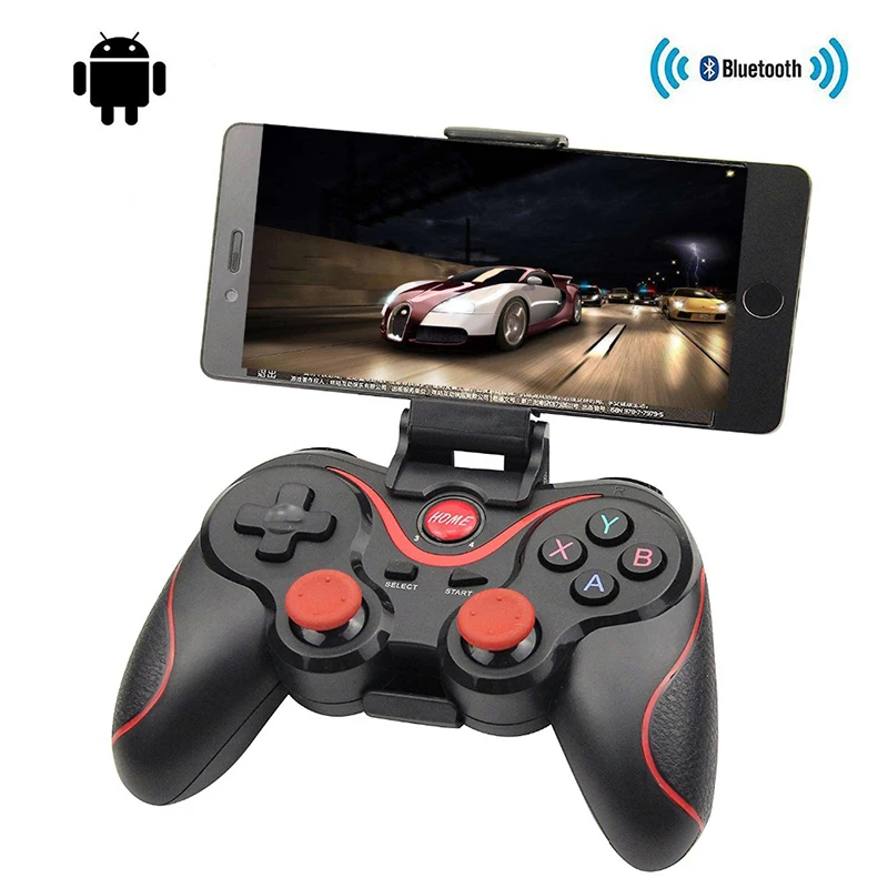 2.4 ghz Juego Inalámbrico Soporte de Joystick Bluetooth Gamepad Controlador de juegos de Juegos para los Tablet PC Android Smart teléfono móvil - 0