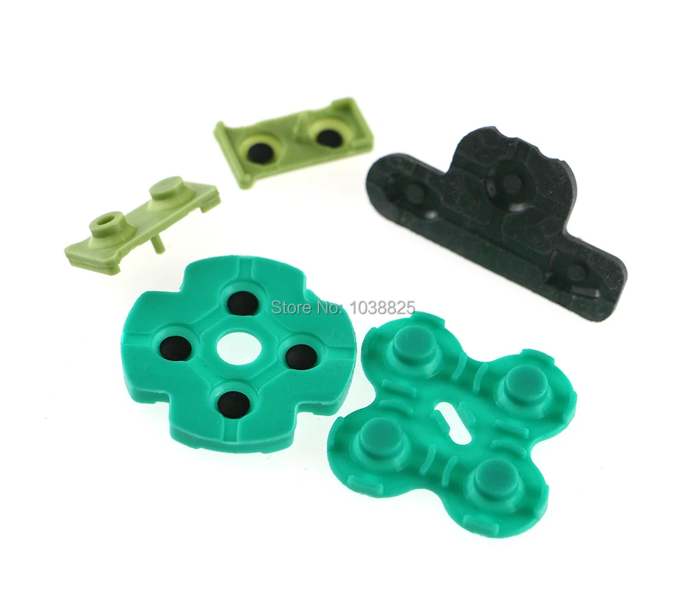 100sets/lote verde de goma Conductiva de la goma de silicona para Playstation 3 ps3 controlador - 0