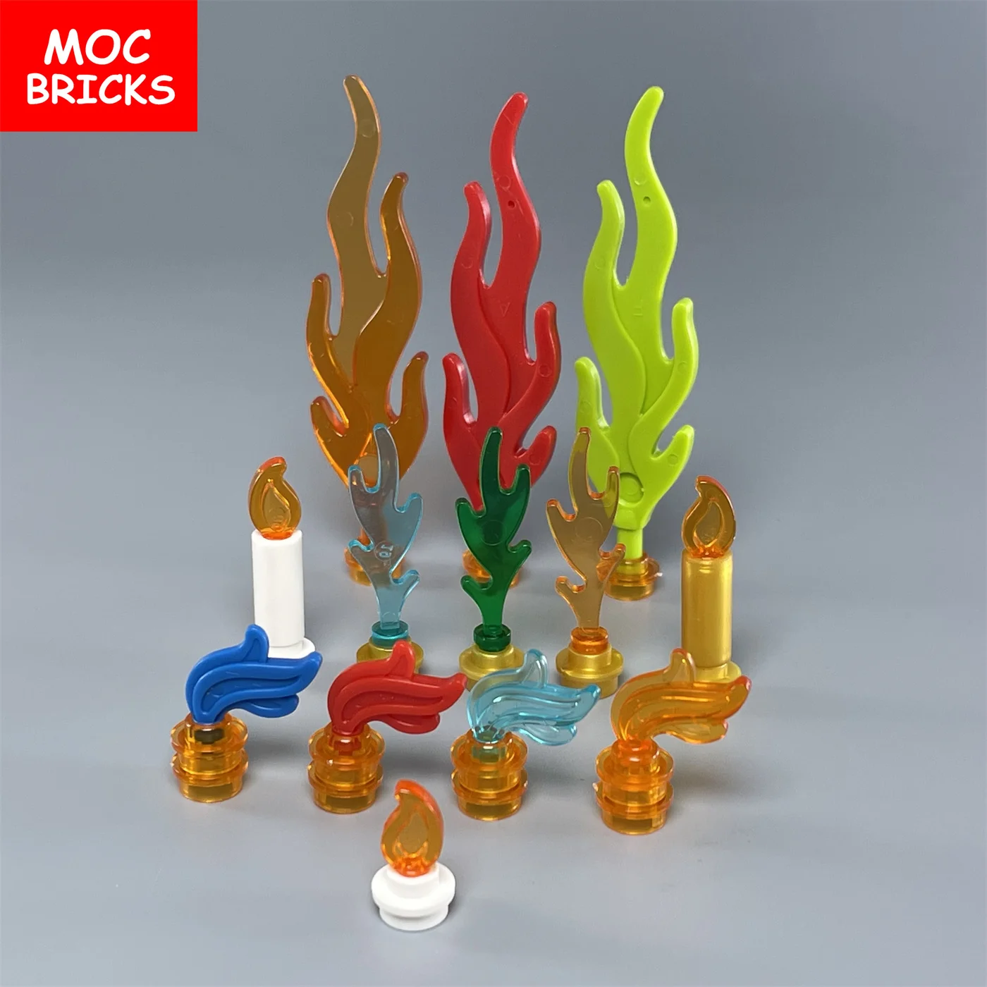 MOC Ladrillos de la Llama de la Pluma de Fuego 85959 6126 64647 la Construcción de Bloques de la Figura DIY Juguetes Para los Niños de Muñecos de Regalos - 0