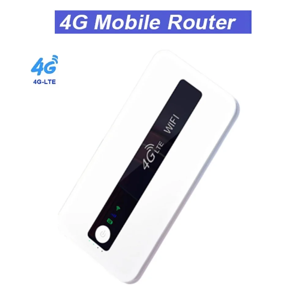 4G 150 mbps Router WiFi 2.4 GHz Wireless Hotspot Dispositivo Pantalla LCD 10000mAh Batería Incorporada LTE WiFi del Módem de Tarjeta SIM Router - 0