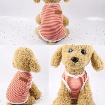 Encantadora Mascota Traje de Textura Suave para Mascotas Ropa de Letra de Impresión de Todos-partido de Perro sin Mangas T-shirt de la Ropa
