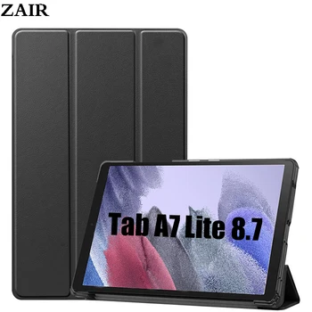 La cubierta Para Samsung Galaxy Tab A7 Lite 8.7 SM-T220 SM-T225 caja de la Tableta de Tri-pliegue Duro de la PC de la Cubierta Posterior Tab A7 Lite 2021 Caso Funda
