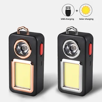 Multifuncional Llavero de la Luz de Mantenimiento de Emergencia, Linterna Recargable USB Carpa de Camping de Luz Mazorca de la Luz de Trabajo