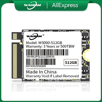 WALRAM SSD M. 2 2230 NVMe 512 GB, 1 TB 2230 PCIe NVMe Gen 3x4 SSD Microsoft Surface ProX Superficie Portátil 3 de Vapor de la Cubierta