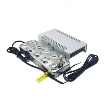 10 Cabeza de Ultrasonidos Mist Maker para Nebulizador Atomizador Humidificador + Transformador de fuente de Alimentación de 110V