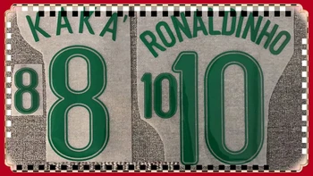 Material plástico de 2006, RONaldinho Impresión de Hierro En los Remiendos de Fútbol Parche Insignia