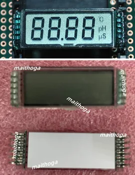 12PIN TN Positivo Pequeño Tamaño De 4 Dígitos Segmento Panel LCD Sin luz de fondo de 3V