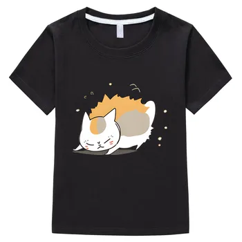 Natsume del Libro de los Amigos de Natsume Yuujinchou Madara Gato Anime camisetas Lindo Manga de la Camiseta de 100% Algodón de dibujos animados de Niños/niña Tee-shirt