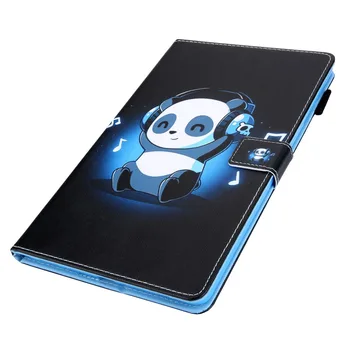 De dibujos animados de la Música de Panda Para Samsung Galaxy Tab S5e Caso de 10.5 pulgadas 2019 T720 T725 con la Cartera de la Ranura Para Tablet Samsung Tab S5E 10 5
