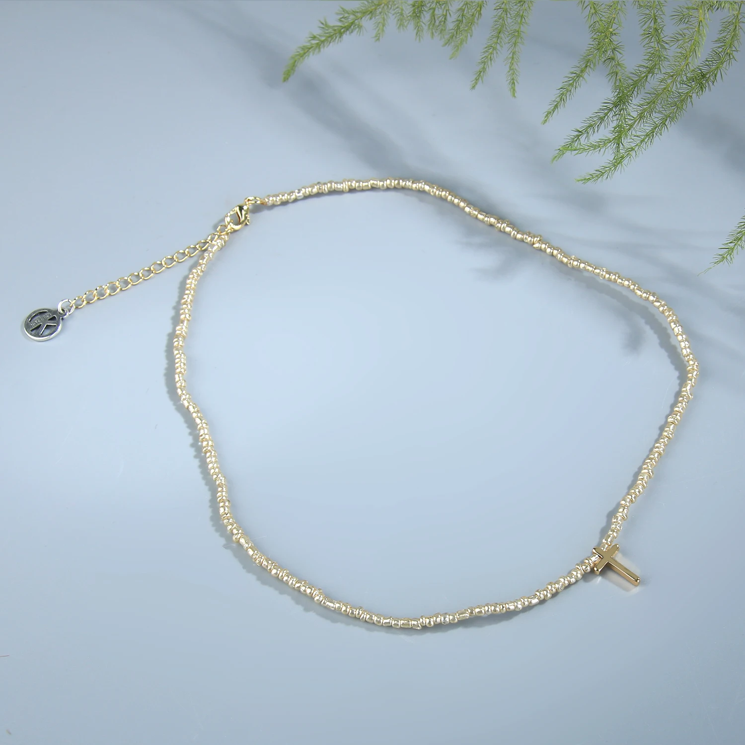 KELITCH Mujeres Miyuki Cruz Colgante de Collares de Perlas de Cristal Collar de la Amistad de la Joyería Gargantillas hechas a Mano Joyería al por mayor - 1