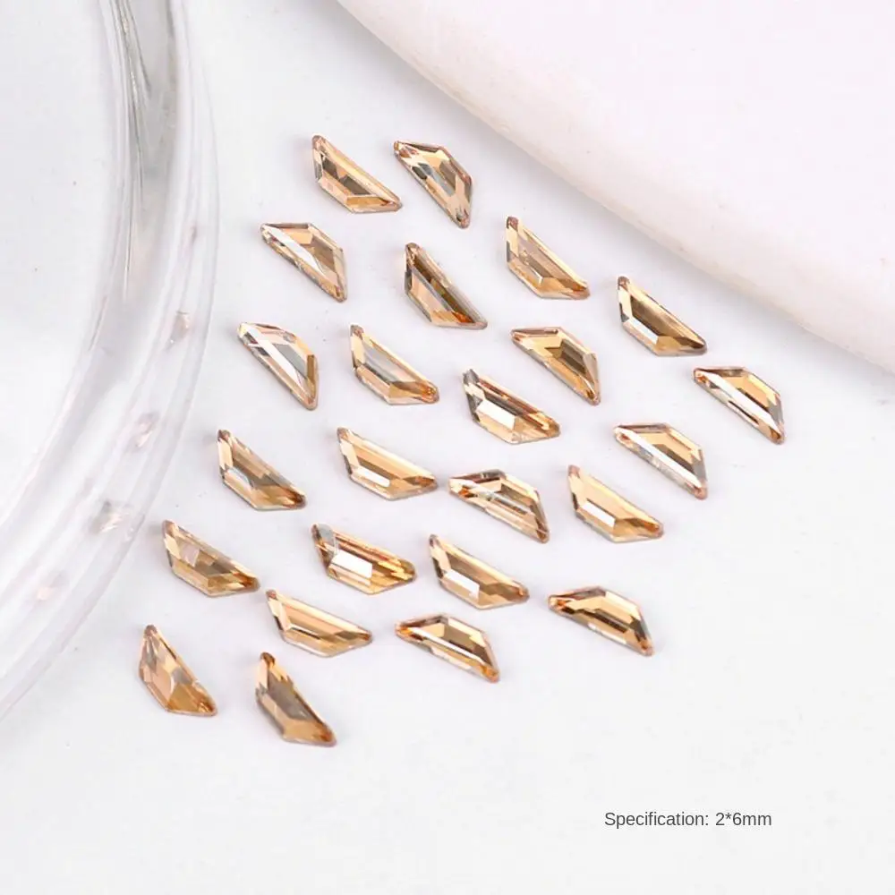 Champagne Corazón de Amor Luna Accesorios de Manicura de Uñas de diamantes de Imitación de Joyas de Uñas 3D Nail Art Simulacros de Decoraciones de Uñas - 1