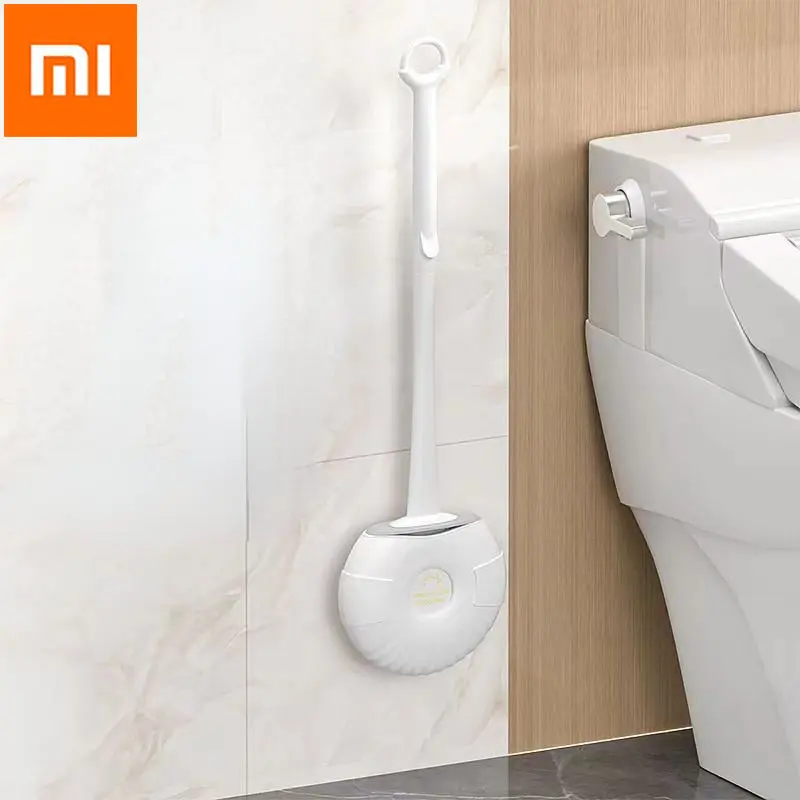 Xiaomi Mijia de Silicona Cepillo para WC Accesorios de Desague del Inodoro Cepillo de Pared de Herramientas de Limpieza de Accesorios de Baño - 1