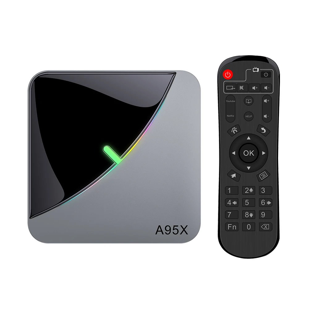 VHXSIN 10PCS/LOT Media-Player A95x f3 x3 AIRE Caja de Tv android Wifi Amlogic S905x3 Luz 4K 4GB - 1