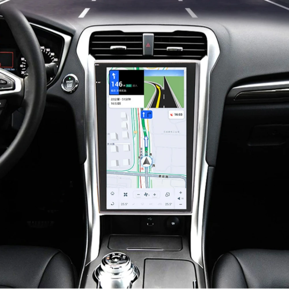 14.4 Pulgadas Tesla Pantalla del Reproductor Multimedia, Para Ford Mondeo 2013-2021 Android Radio del Coche de GPS de la Navacation Jefe de la Unidad Inalámbrica CarPlay - 1