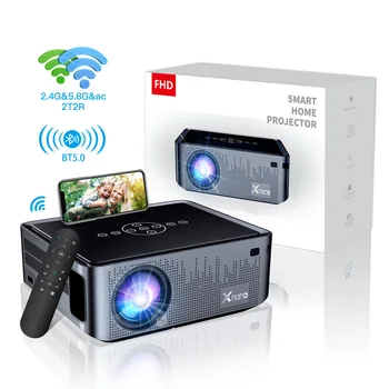 DHL 1pc XNANO X1 Pro del Proyector Smart Android 9 2.4/5G WiFi BT5.0 de Audio de cine en Casa 12000 Lúmenes Proyector Para el Home de Android TV