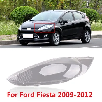CAPQX Para Ford Fiesta 2009 2010 2011 2012 proyector Frontal de la Lente de la cubierta de los Faros de Cristal cubierta de la Lámpara de la Cabeza de la Tapa de la Cabeza de la Luz del Shell de la cubierta