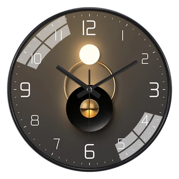 Salón de la Moda de la Luz y de la Sombra de Arte Celebridad de Internet en Silencio el Reloj de Pared Decoración Decorativo Reloj de Cuarzo Hogar y Decoración