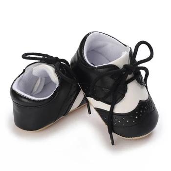 Infantil Niños de la PU de Cuero Zapatos de Bebé Zapatos Casual Zapatillas de Suela Blanda Antideslizante Niño Zapatos Primeros Caminantes