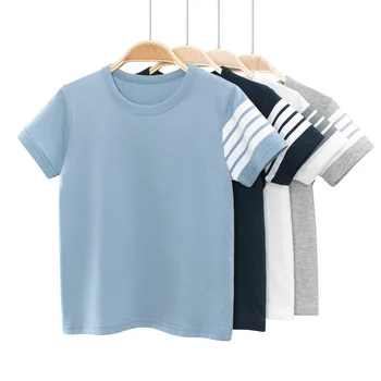 Verano Camiseta Top 1-9T niño de Niño Bebé Niños Niñas Ropa de Algodón Bebé Camiseta Casual Suelto para Niños Camiseta Traje