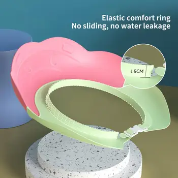 Material de los PP Práctico Diseño de Hebilla de Champú Baño Sombrero Reutilizables Baño Sombrero Flexible de Ducha Accesorios