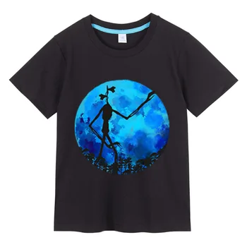 Cryptid Sirena de Cabeza para los Niños T-Shirt de dibujos animados de Algodón de Niño Niña Camiseta Casual de Niños de la Ropa del Bebé del vintage Sudadera Tops Camisetas de Regalo