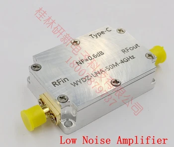 Señal de RF Amplificador de Bajo Ruido 0.05-4GHz 0.6 dB LNA GPS Beidou Receptores de la Aleación de Aluminio Escudo
