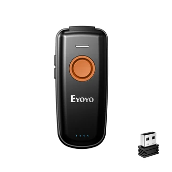 EYOYO EY-023L Mini Escáner de código de Barras 1D 2.4 G Inalámbrico Escáner de Código de Barras Para Android IOS Windows Bluetooth Escáner Láser del Lector