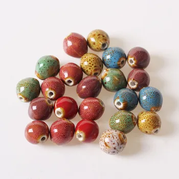 20pcs 16*14 mm de Cerámica de Bolas de Porcelana Suelta Perlas hechas a Mano de BRICOLAJE Perlas Para la Joyería