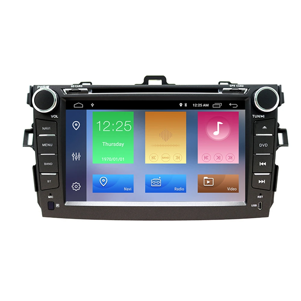 2 Din Para el Toyota COROLLA 2007 - 2013 Android 12 Radio de Coche Multimedia de Audio DSP Jugador de Navegación GPS del DVD Estéreo de Carplay Jefe de la Unidad de - 2