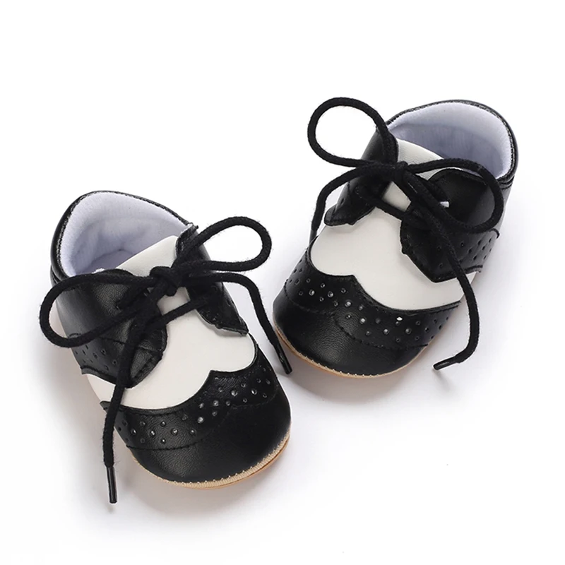 Infantil Niños de la PU de Cuero Zapatos de Bebé Zapatos Casual Zapatillas de Suela Blanda Antideslizante Niño Zapatos Primeros Caminantes - 2