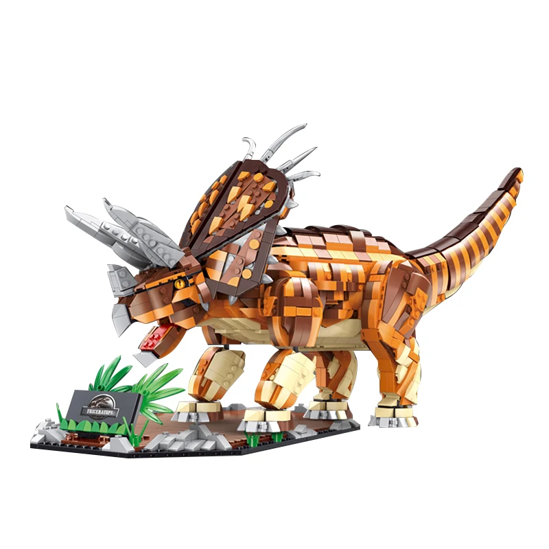 La luz del Jurásico Unicornio Mundo de los Dinosaurios Modelo de Ladrillos Dragón Bloques de Construcción de Juguetes para Niños Niño Niños Regalos 2116Pcs - 2