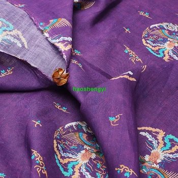 De alta calidad cheongsam vestido de Tang traje étnico de la tela, de nuevo la primavera y el verano de estilo Chino de tela de ramio